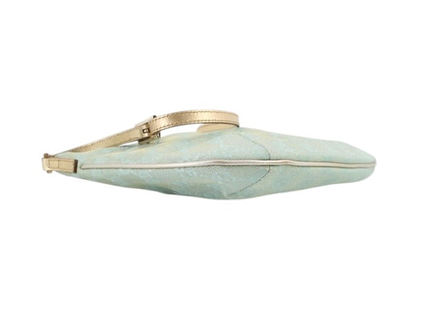 Gucci GG Shimmer Canvas Baguette Shoulder Bag