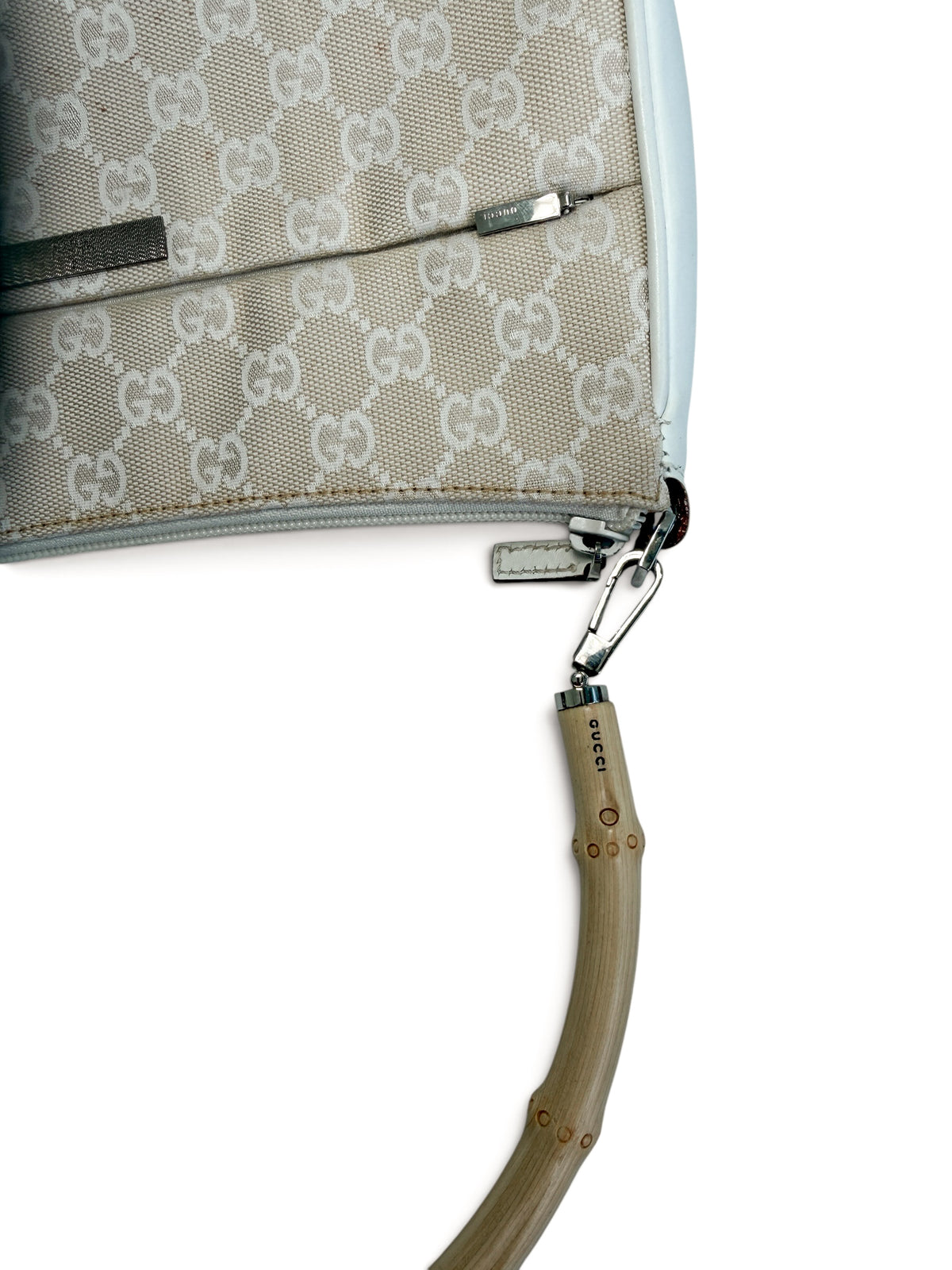 Gucci Bamboo GG Canvas Shoulder Bag
