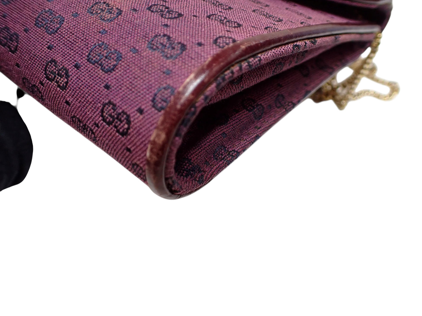 Gucci GG Monogram Chain Shoulder Bag – Purple