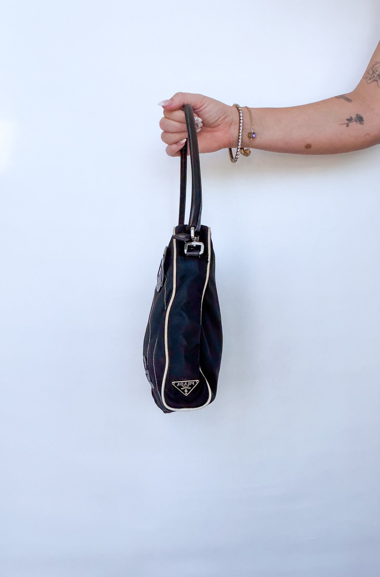 Prada Archive Flower Shoulder Bag