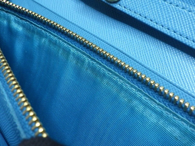 Prada Saffiano Leather Chain Bag – Turquoise