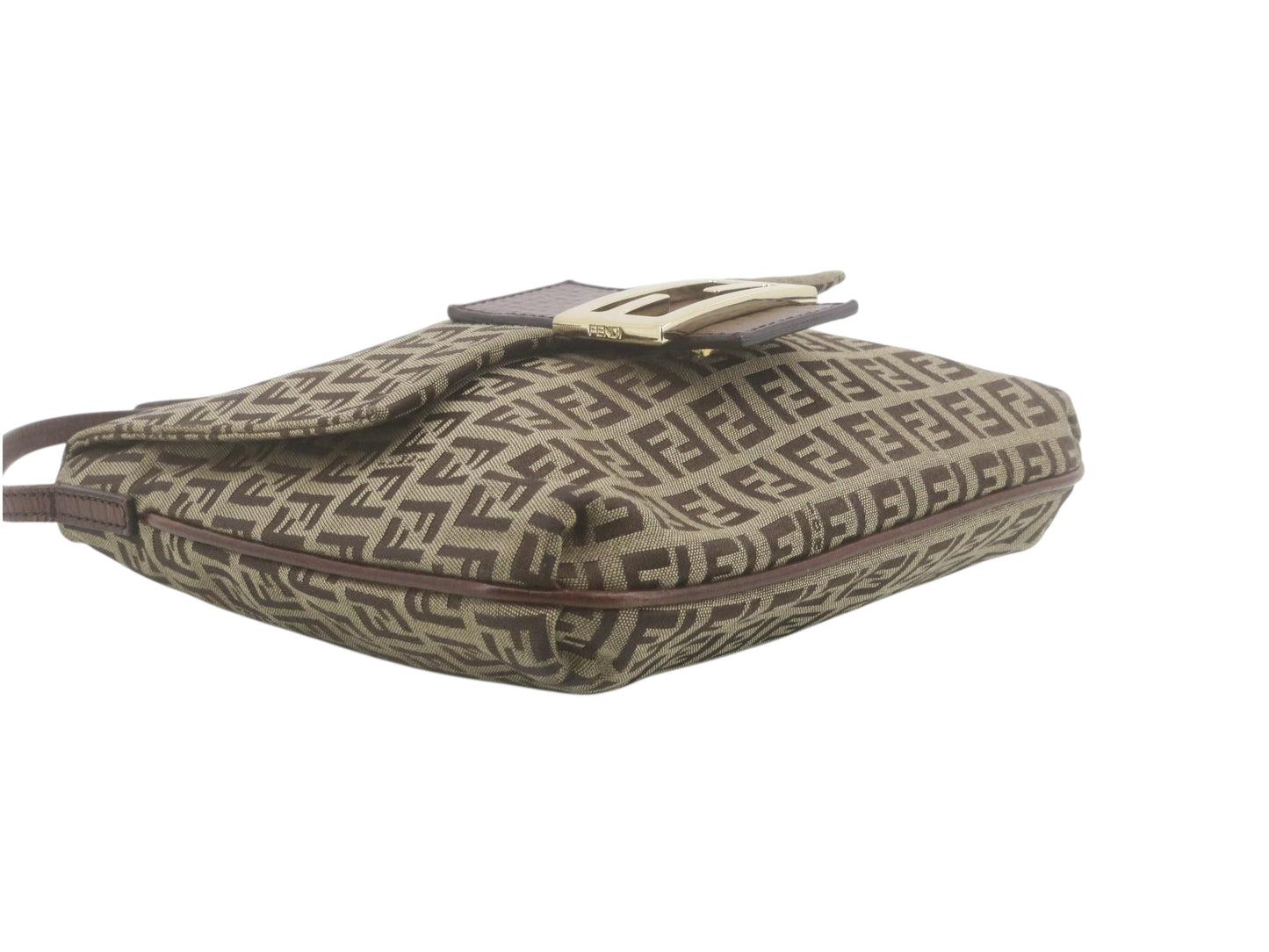 Fendi Zucchino Mama Baguette / Shoulder Bag – Brown Tobacco