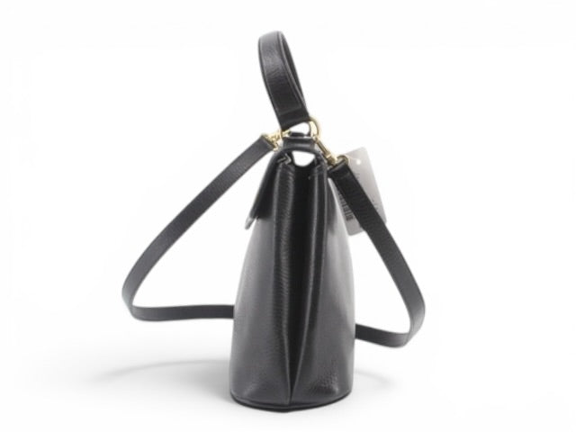Christian Dior Vintage 2-Way Leather Top Handle Bag – Black Leather