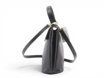 Christian Dior Vintage 2-Way Leather Top Handle Bag – Black Leather