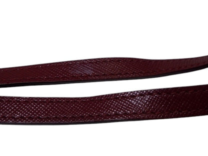 Prada Saffiano Leather Shoulder Bag – Burgundy
