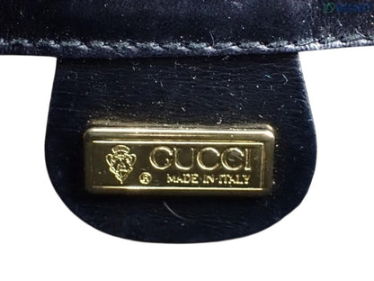 Gucci Interlocking Leather Shoulder Bag – Black