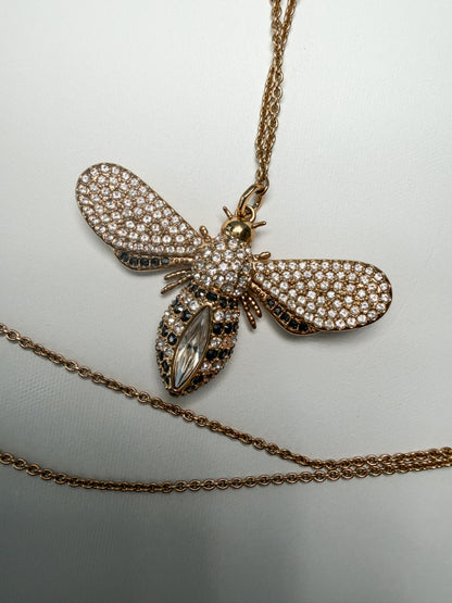 Swarovski Crystal Bee Pendant Necklace
