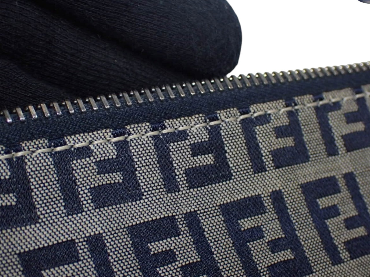 Fendi Zucca Canvas Mini Shoulder Bag – Navy