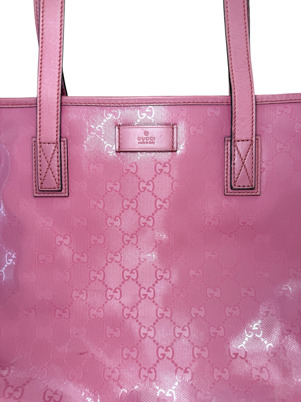 Gucci Pink GG Imprimé Medium Tote