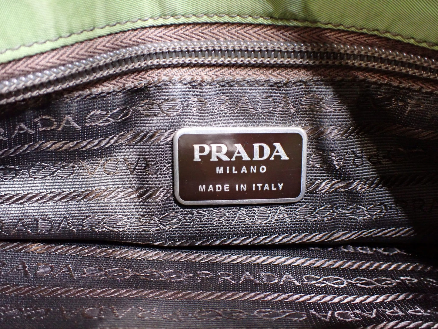 PRADA TESSUTO NYLON TOTE – KHAKI