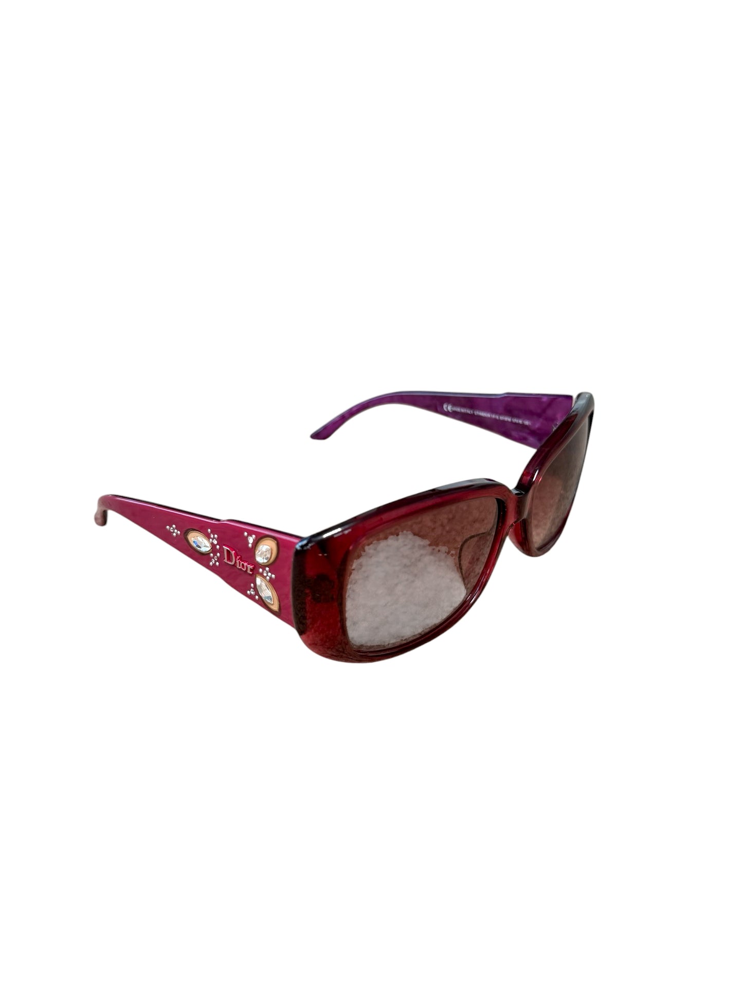 Christian Dior Vintage Embellished Pink Sunglasses