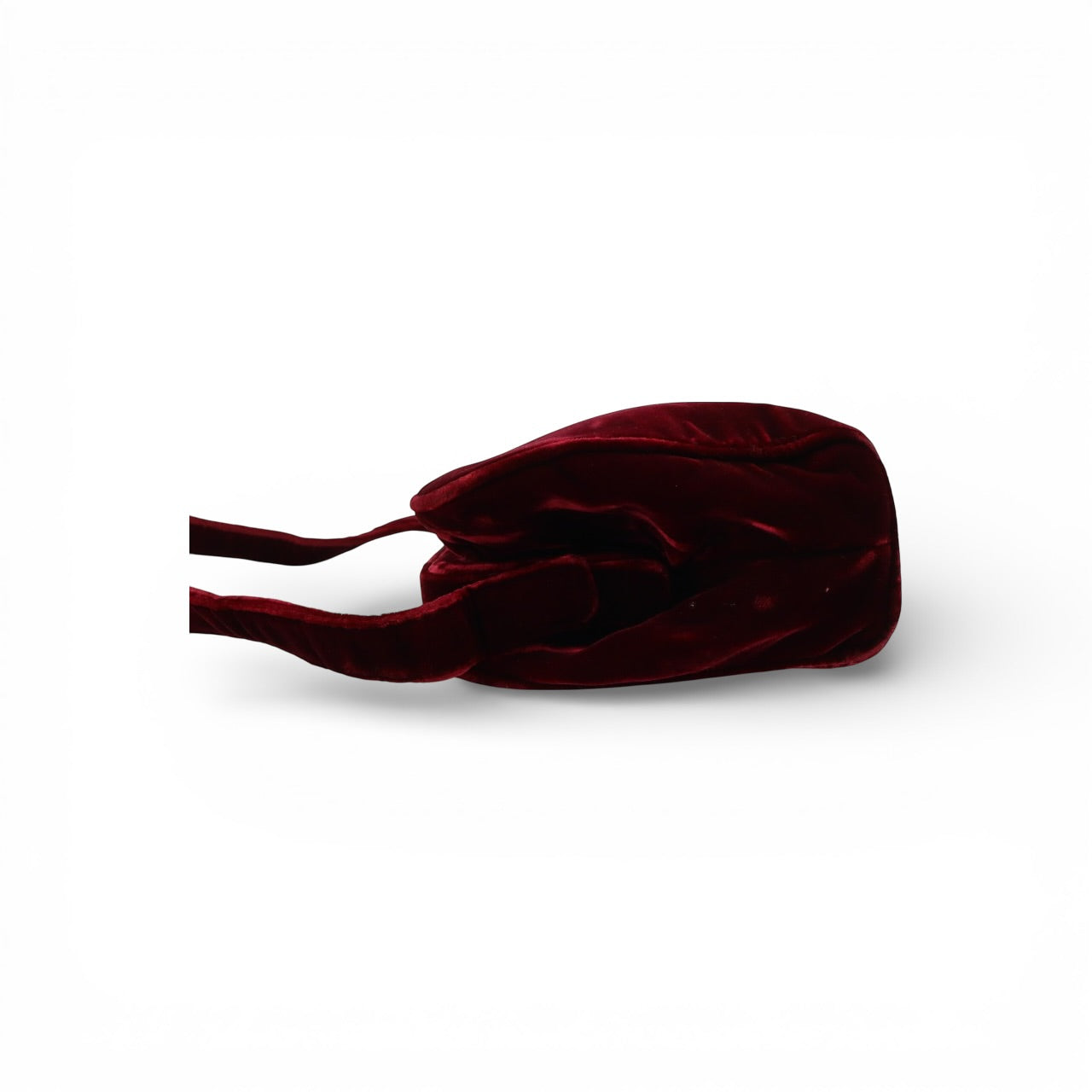 Prada Red Velour Velvet Shoulder Bag