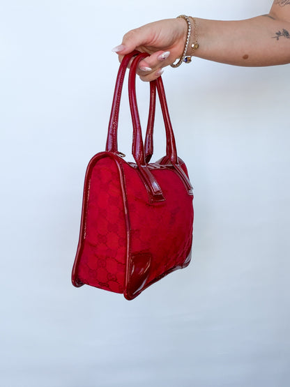 Gucci GG Canvas Mini Tote – Red