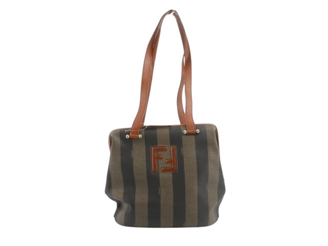 Fendi Pequin Stripe shoulder Bag