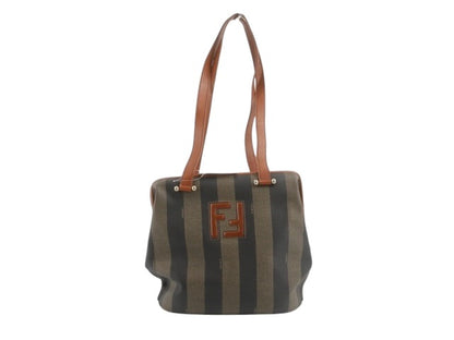 Fendi Pequin Stripe shoulder Bag