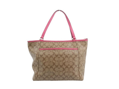 Coach Signature Tote – Pink Trim