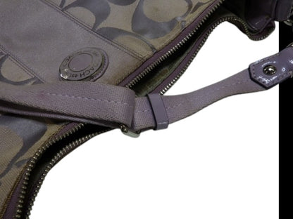 Coach Lilac Signature Shoulder Bag with Matching Pouch