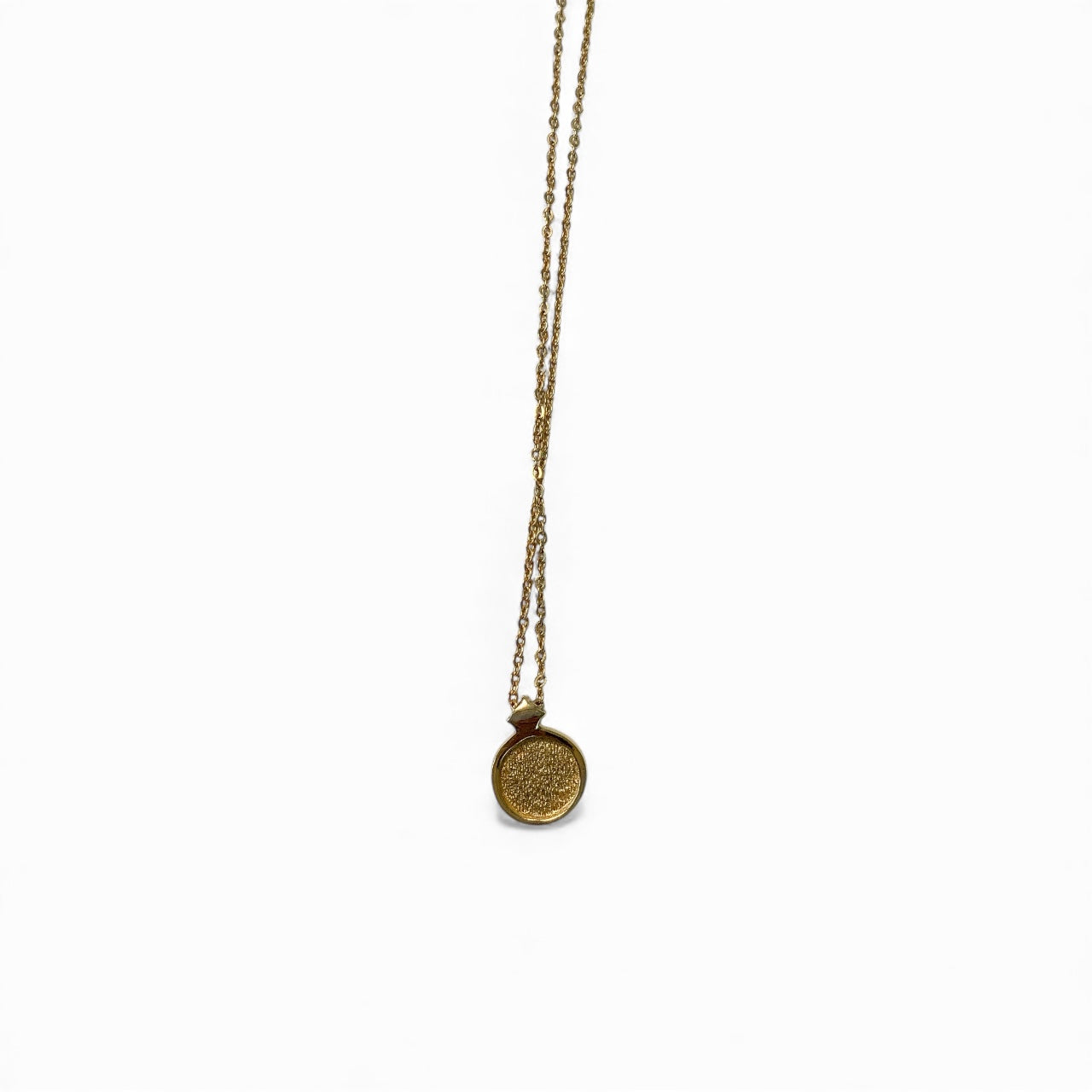 Christian Dior Gold Logo Pendant Necklace