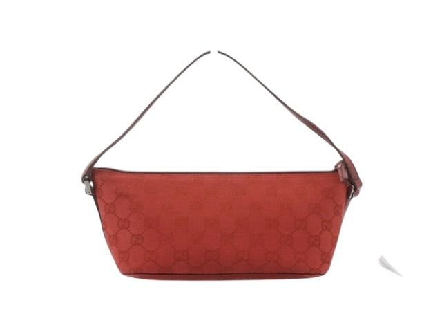GUCCI RED MONOGRAM SHOULDER BAG