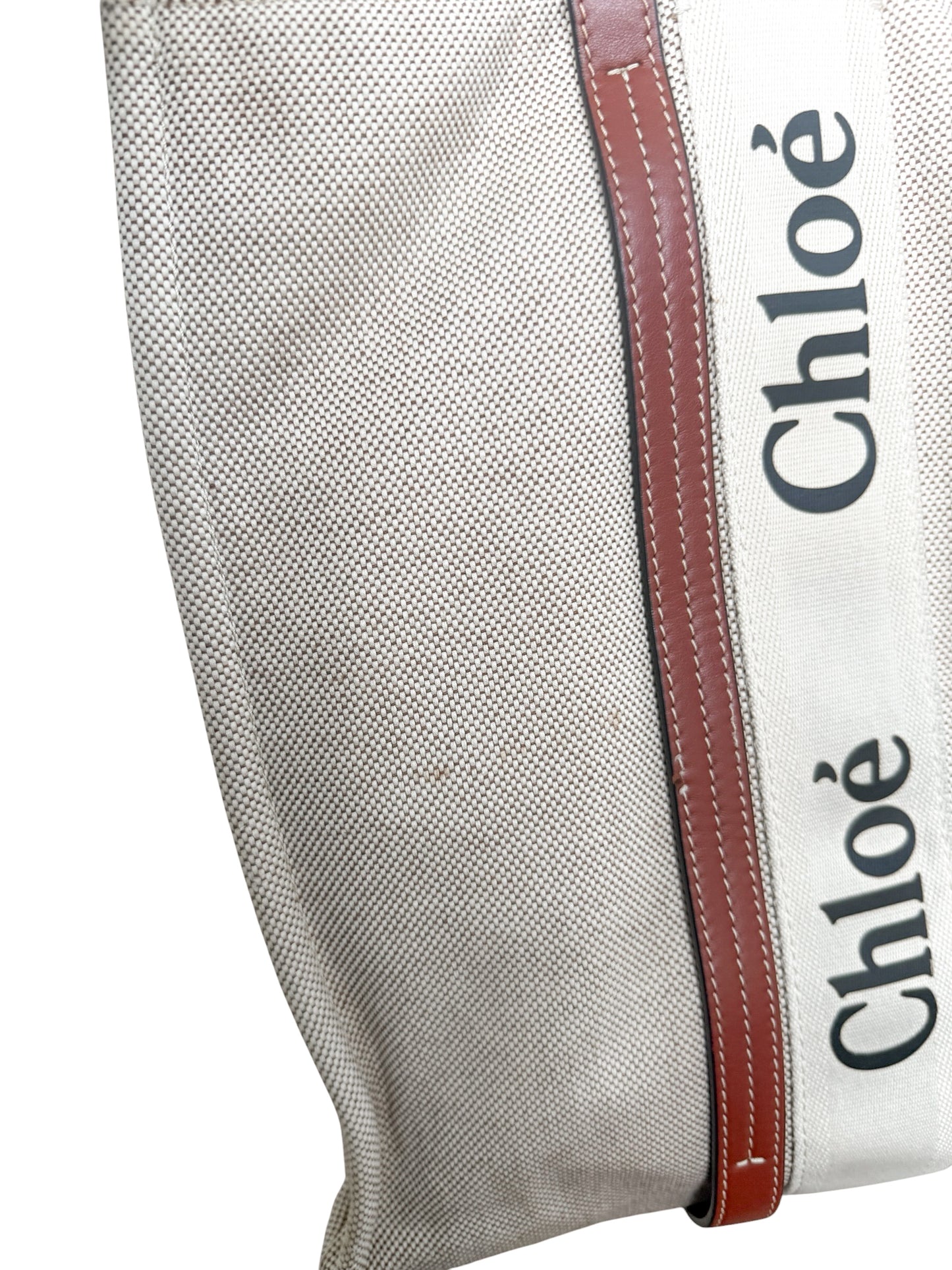 Chloé Woody Canvas Tote