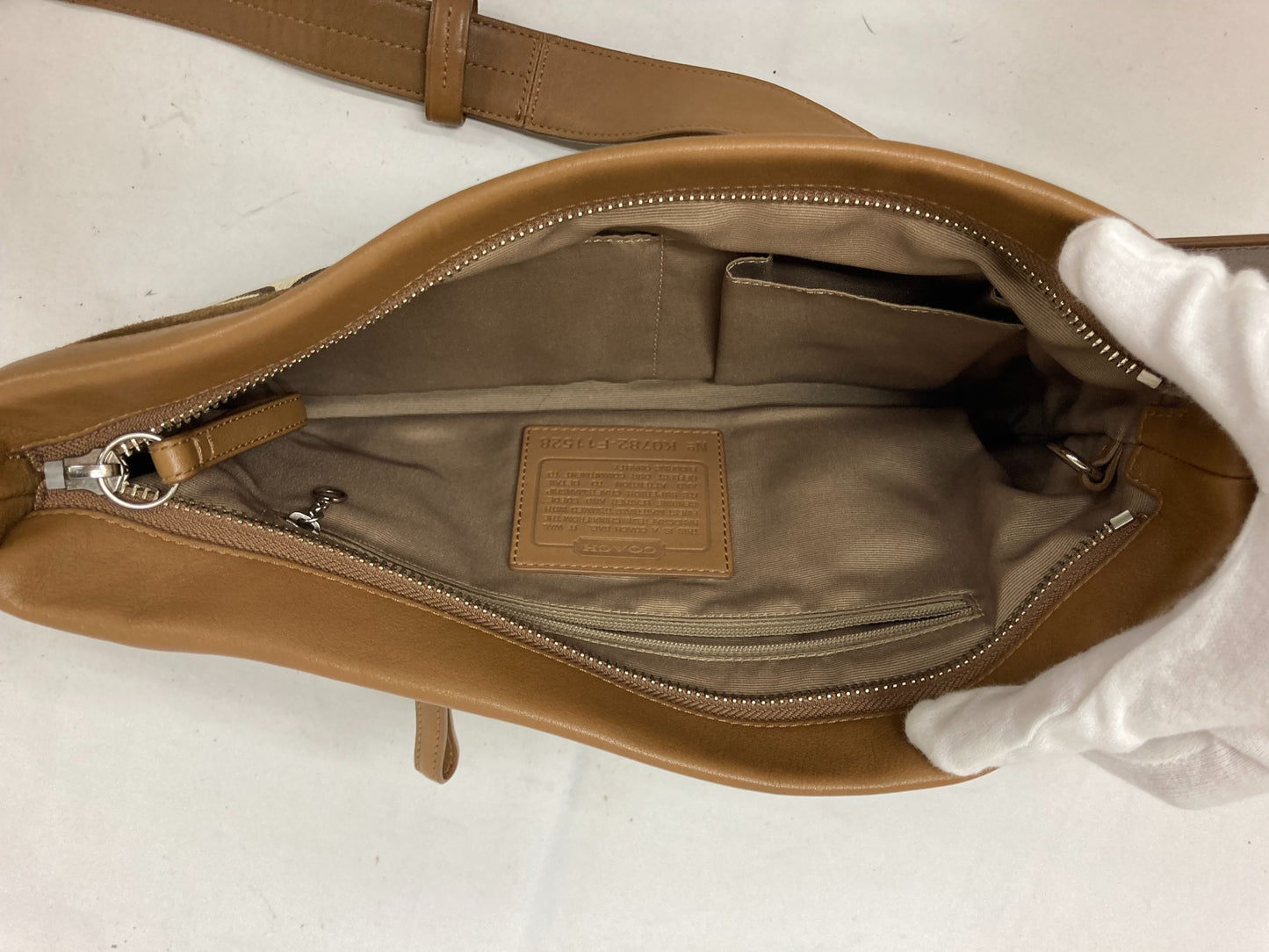 COACH Signature Stripe Shoulder Bag