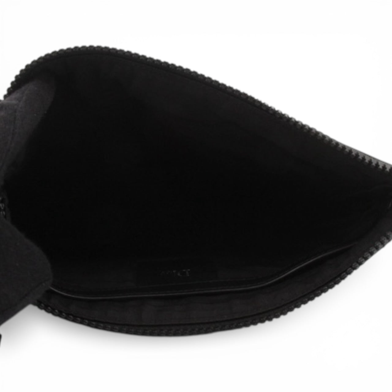 Christian Dior Black Rubber Patch Clutch