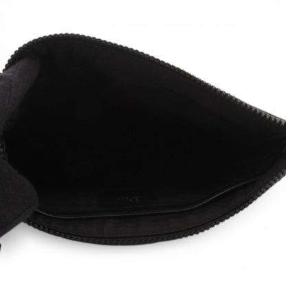 Christian Dior Black Rubber Patch Clutch