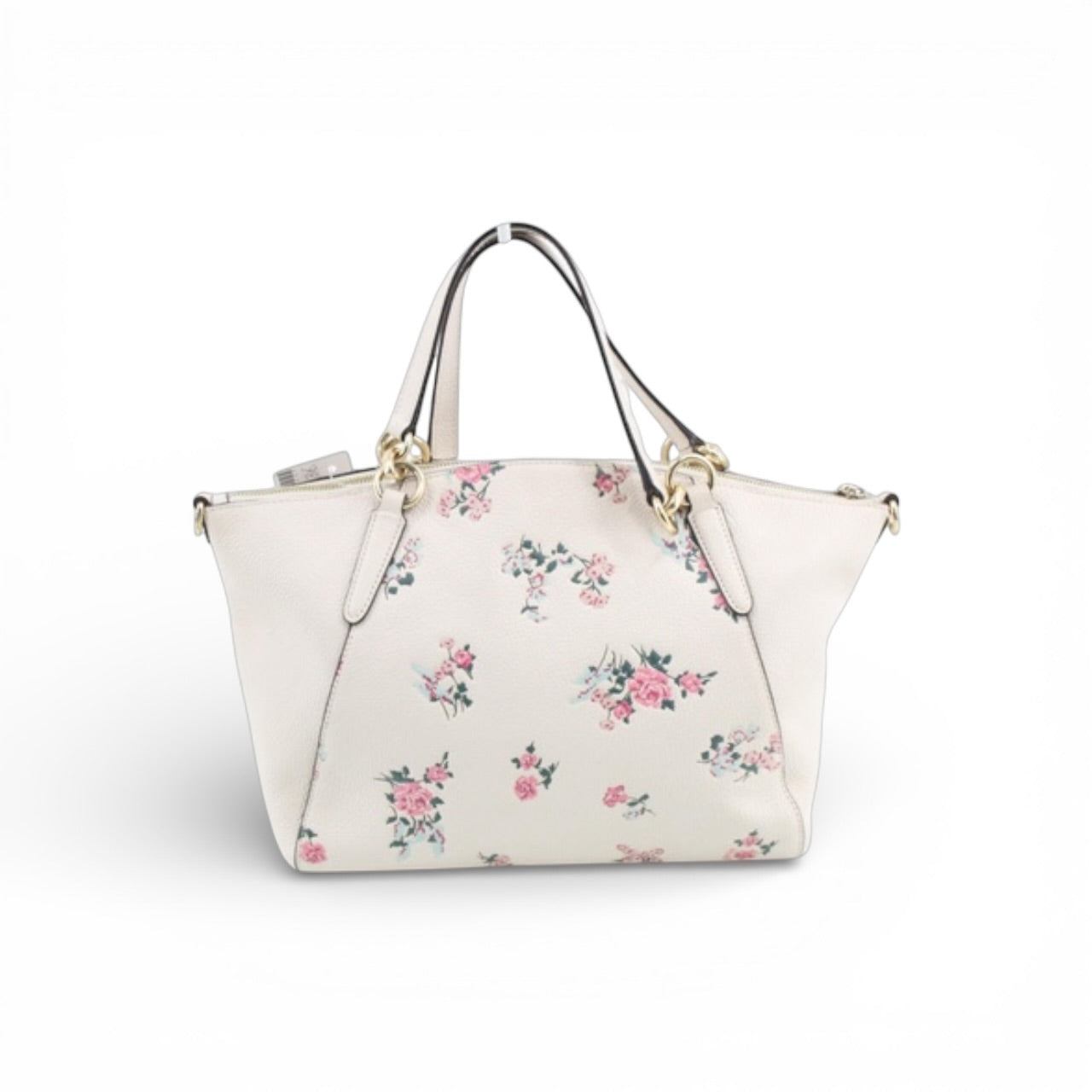 Coach White Floral Tote