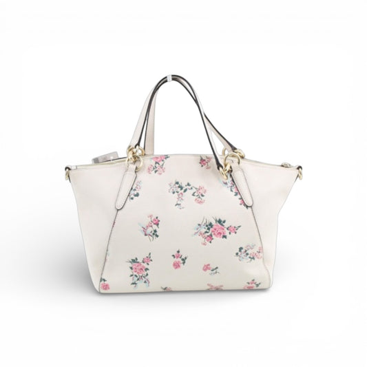Coach White Floral Tote
