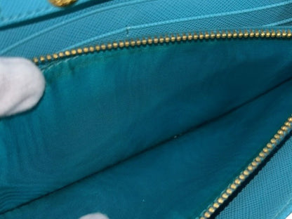 Prada Saffiano Leather Chain Bag – Turquoise