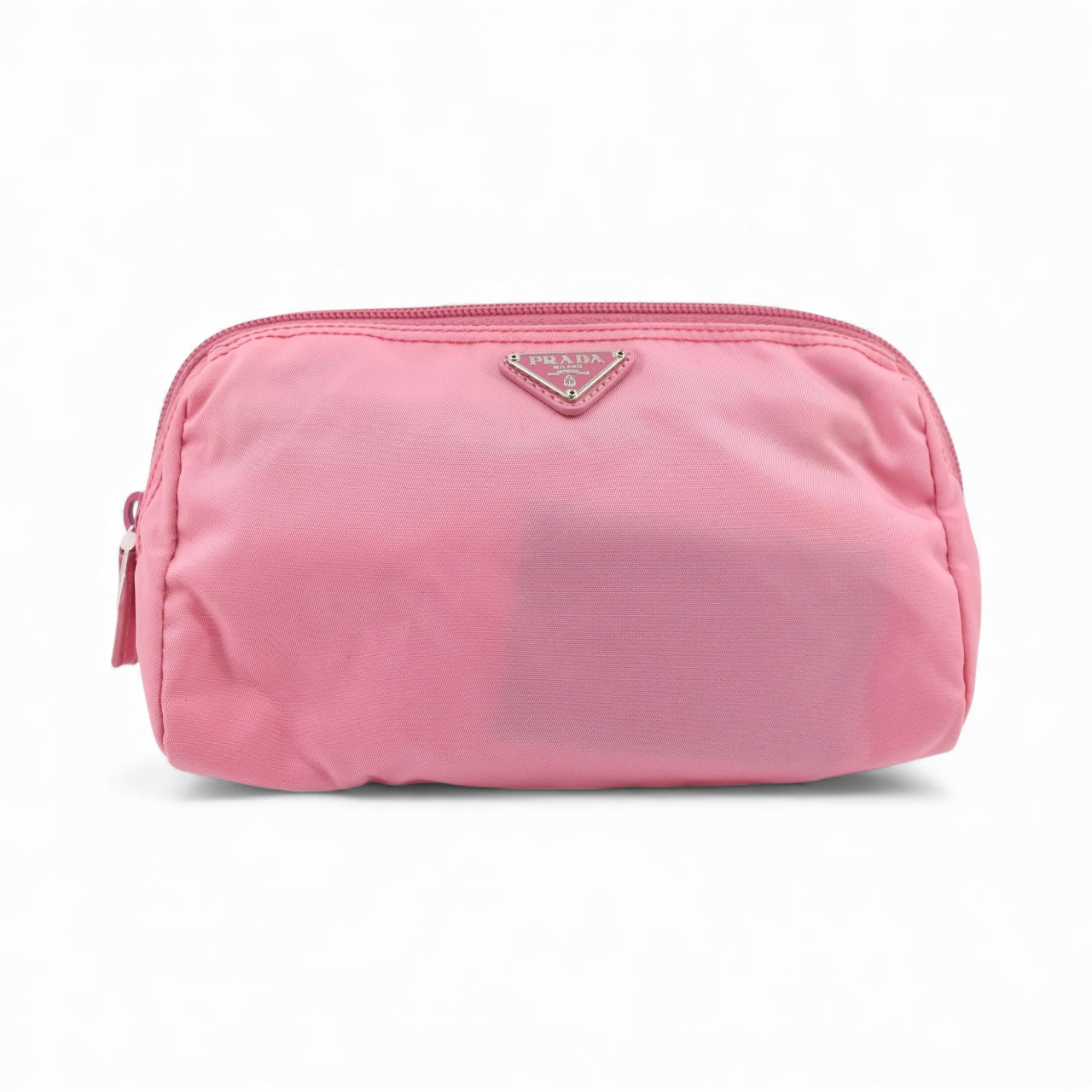 Prada Pink Nylon Cosmetic Pouch