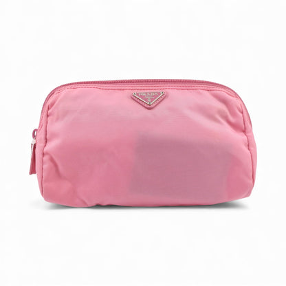 Prada Pink Nylon Cosmetic Pouch