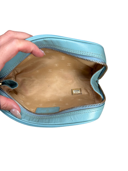 CHANEL LIGHT BLUE COSMETIC POUCH