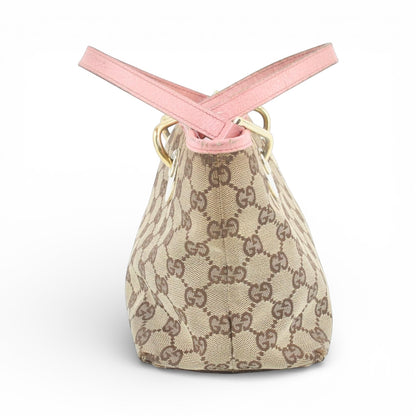 Gucci Mini GG Canvas Tote – Pink Trim