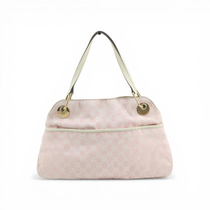 GUCCI PINK MONOGRAM SHOULDER BAG