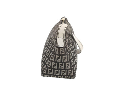 Fendi Zucchino Mini Shoulder Bag – Black/Grey