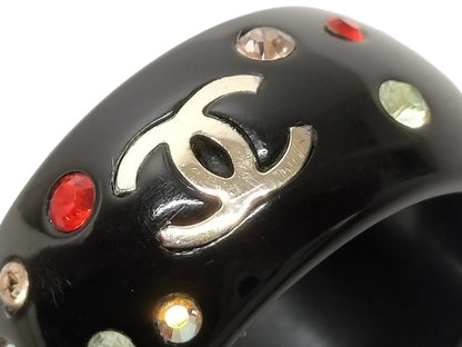 Chanel Coco Rhinestone Black Ring