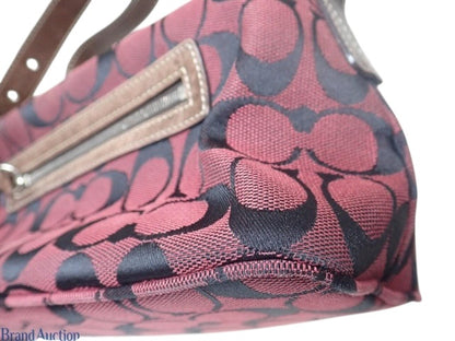 Coach Signature Shoulder Bag (Red/Brown)