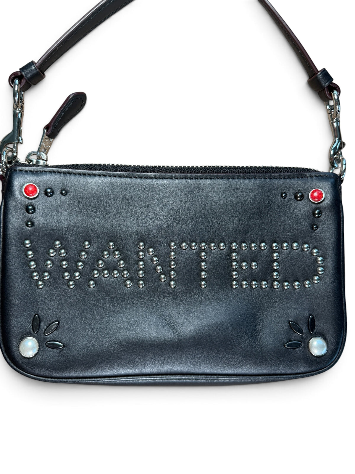 Coach Black Studded Wanted Shoulder Bag