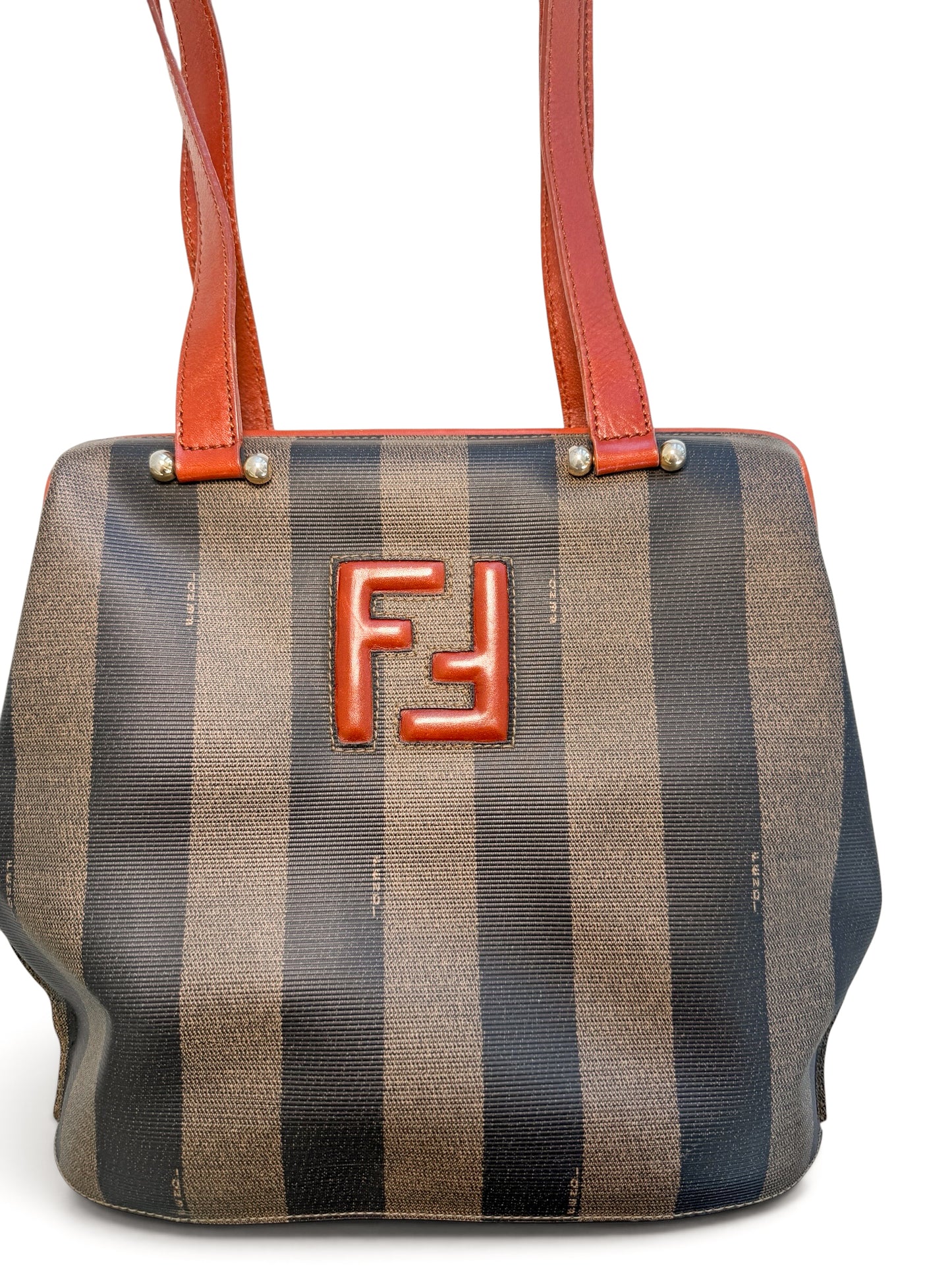 Fendi Pequin Stripe shoulder Bag
