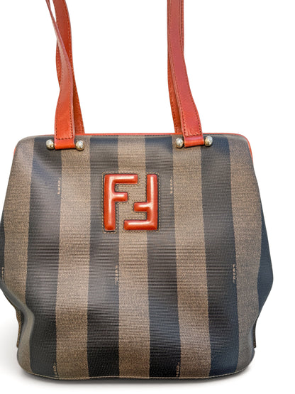 Fendi Pequin Stripe shoulder Bag