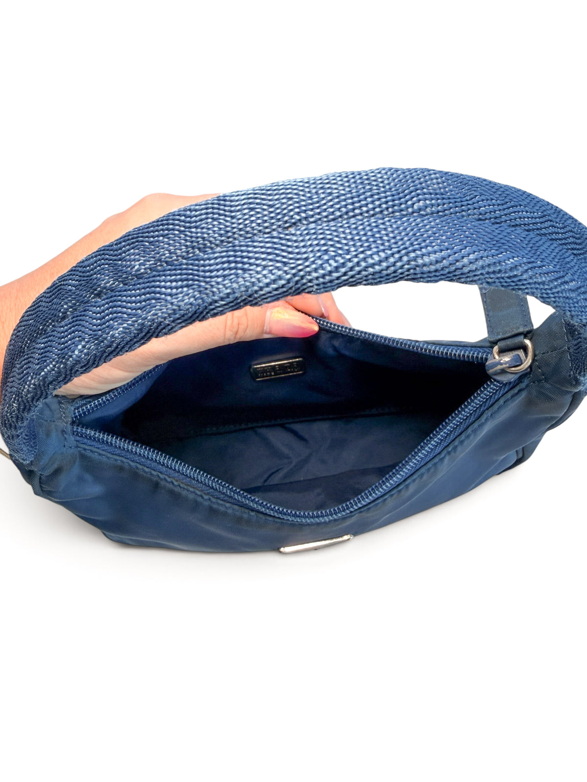 Prada Tessuto Nylon Mini Shoulder Bag – Blue