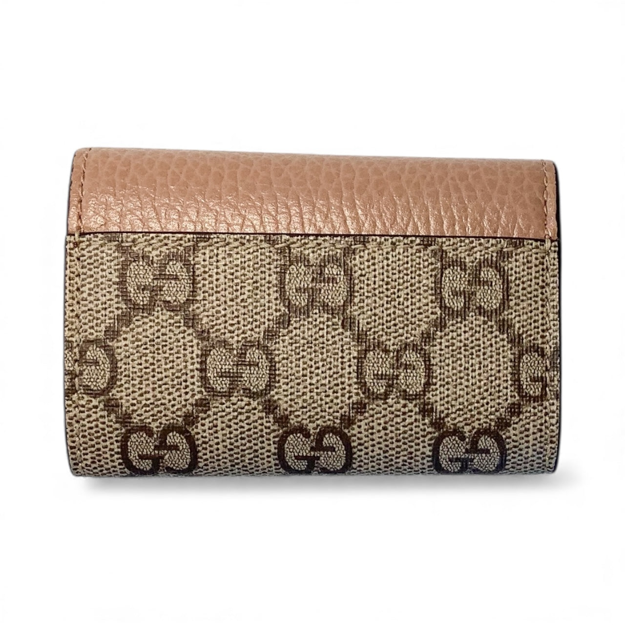 Gucci Beige GG Supreme Key Case – Leather & Canvas
