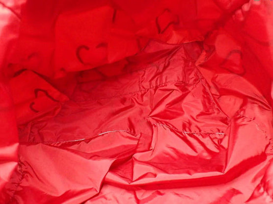 Prada Heart Print Nylon Tote Bag