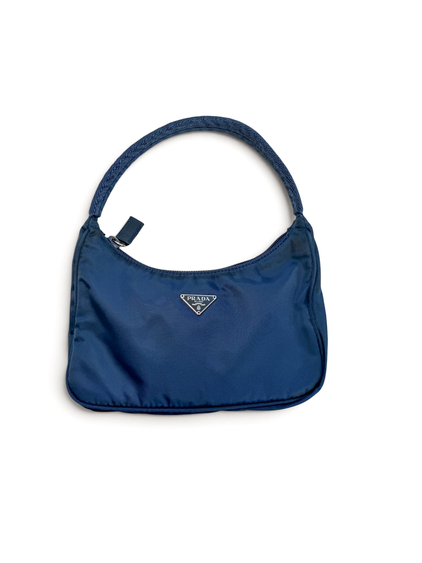 Prada Tessuto Nylon Mini Shoulder Bag – Blue