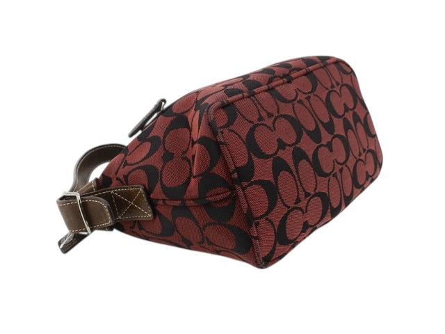 Coach Signature Shoulder Bag (Red/Brown)