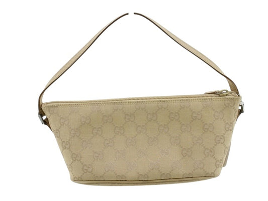 Gucci GG Canvas Shoulder Bag – Beige