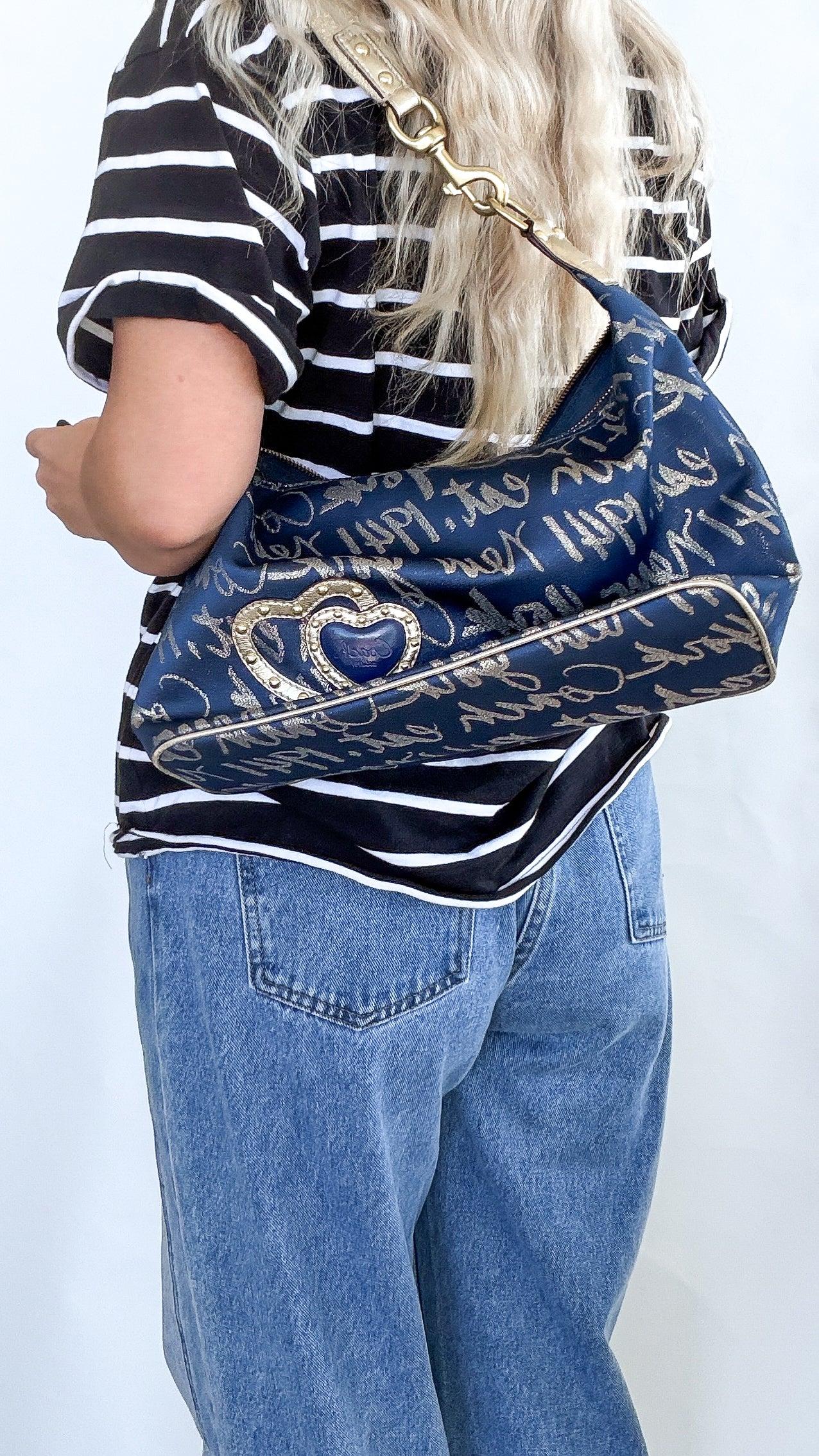 Coach Glitter heart bag