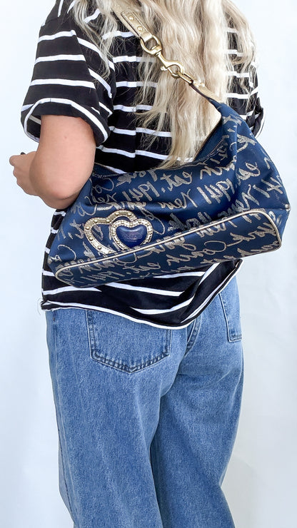 Coach Glitter heart bag