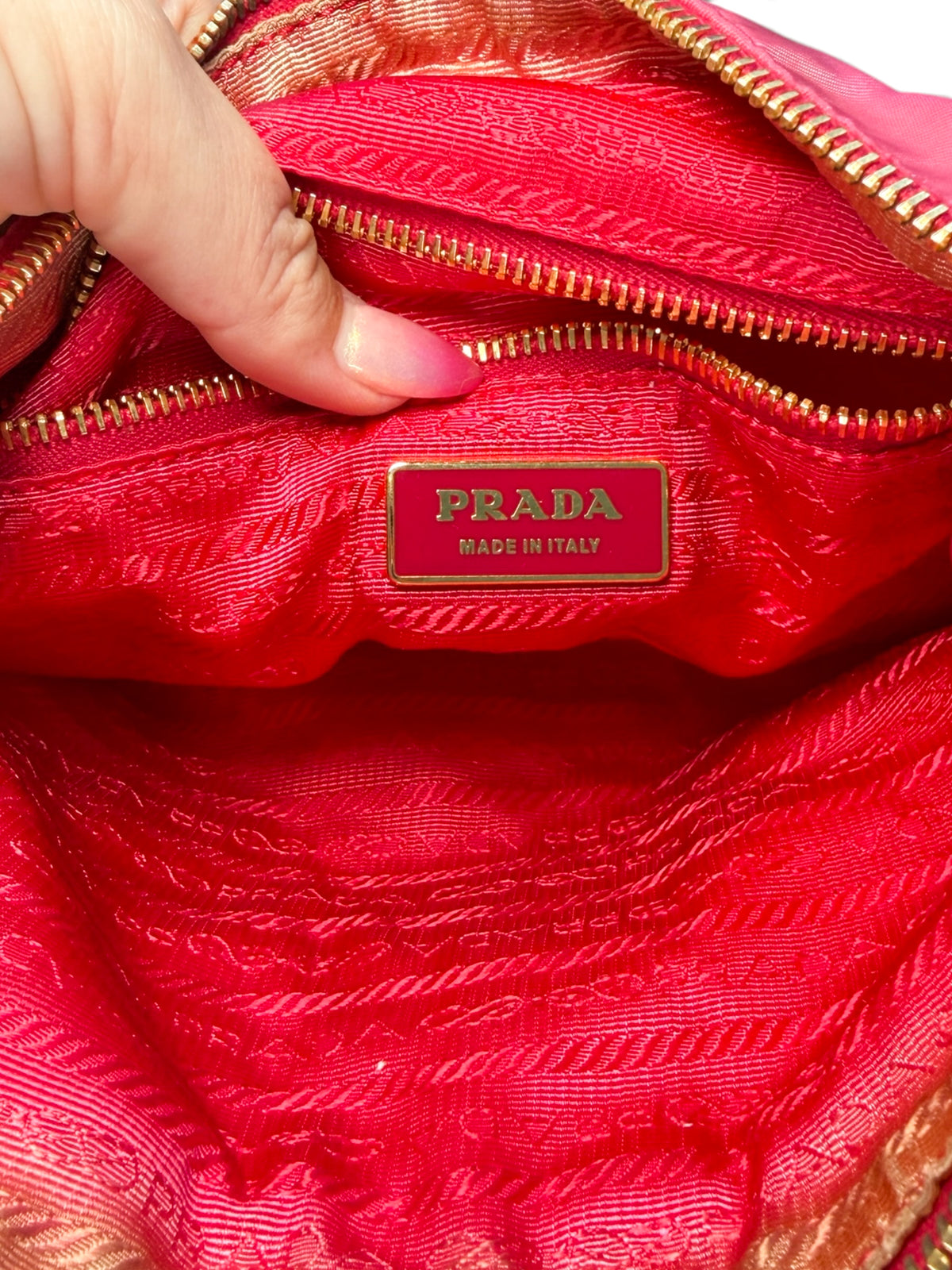 Prada Pink Bow Crossbody Bag